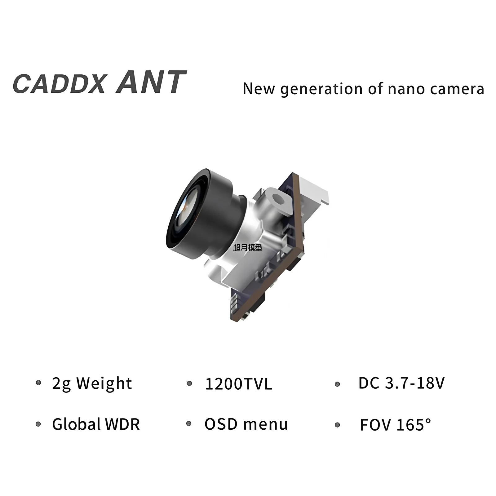 CADDX ANT Nano 1200TVL Global WDR OSD 1,8mm Ultraleichte Kamera 16:9 4:3 für FPV Tinywhoop Cinewhoop Toothpick