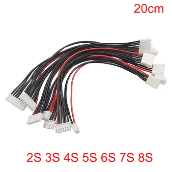 JST-XH 2S 3S 4S 5S 6S 7S 8S LiPo Batterie Balance ladegerät Stecker Linie Verlängerung Kabel Draht (5 Stück)