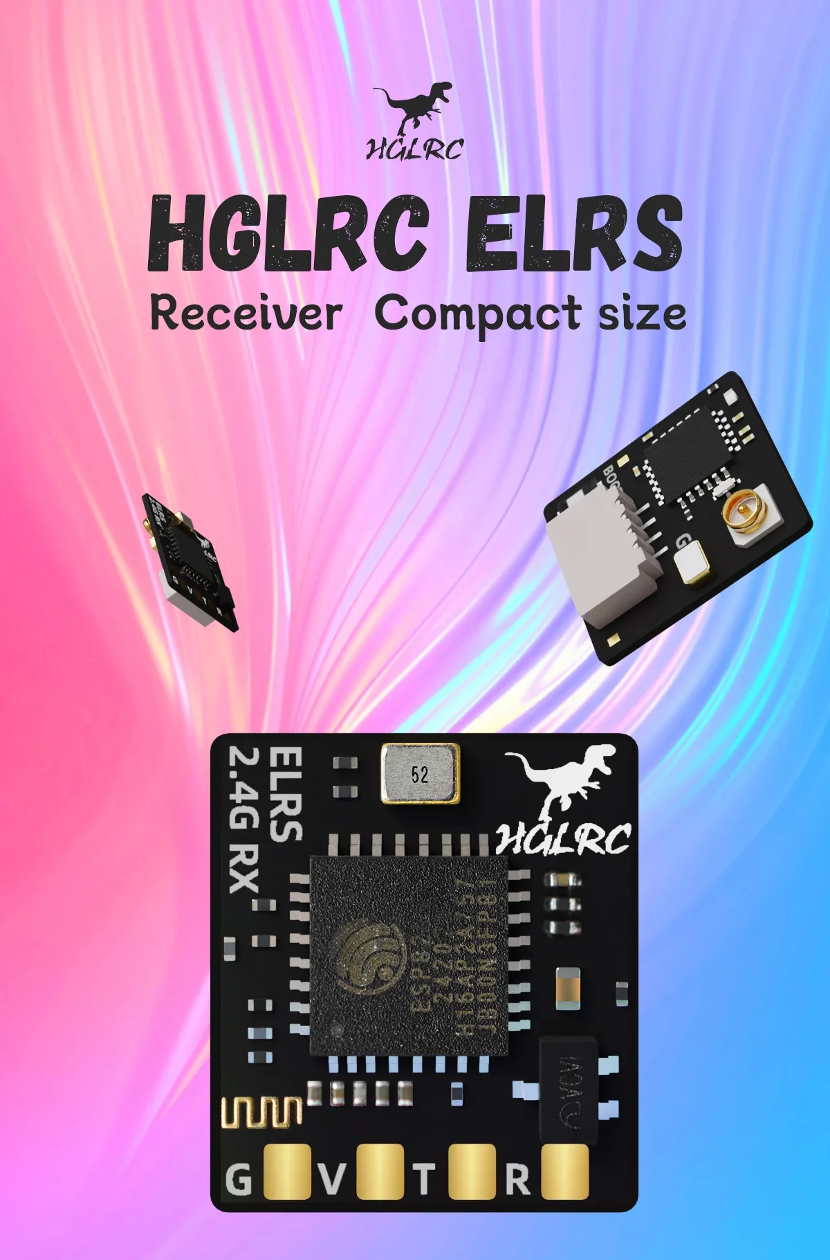HGLRC ELRS 2,4G Empfänger 500MHZ Aktualisierungsrate ELRS 3,0 für RC – Bild 6
