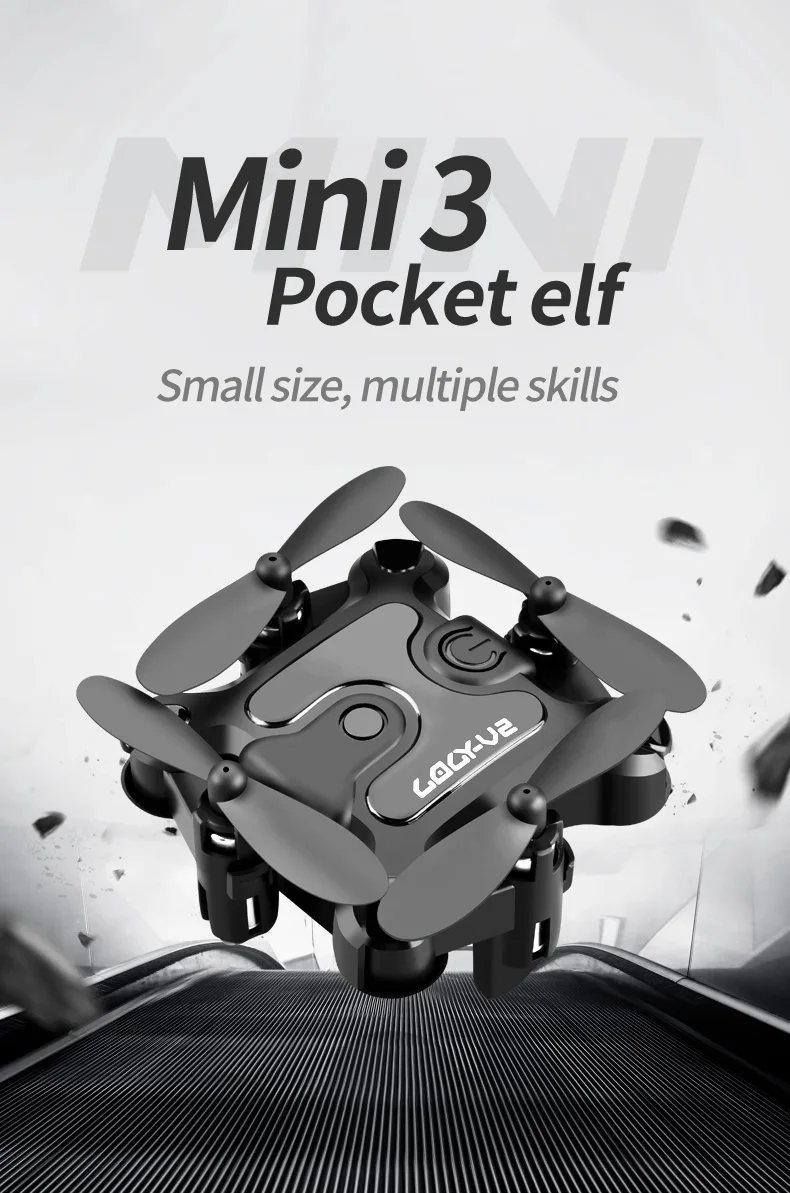 V2 Mini-Drohne mit -Kamera, FPV RC-Drohnen, Professioneller RTF – Bild 3