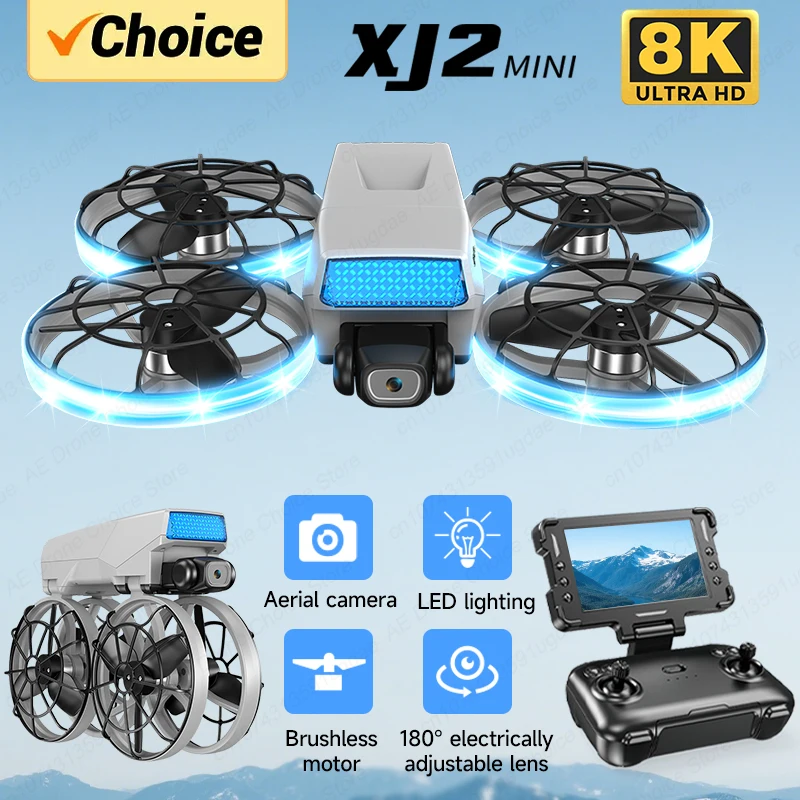 XJ2 Mini Drohne Professionelle HD Luftaufnahmen Fernbedienung Flugzeug Faltbarer Quadcopter mit Kamera FPV
