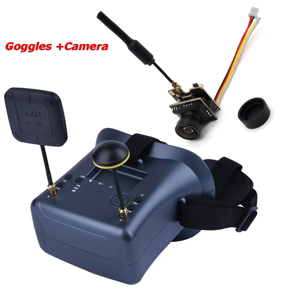 FPV Brille 008D 5,8G 40CH 4,3 Zoll Video Headset HD DVR Diversität – Bild 5