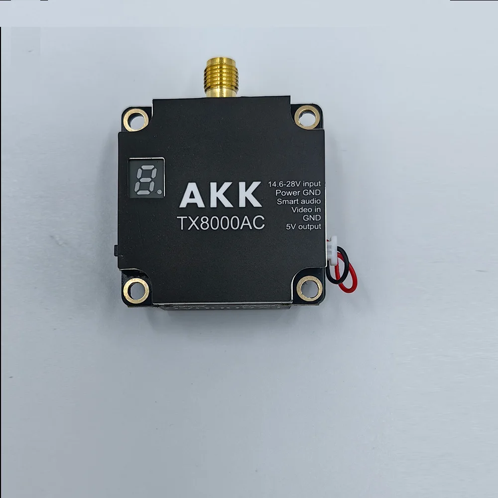 AKK FPV VTX TX8000AC Ultra-Langstrecken 80CH 8W 4.9G-6G Ultra-Breitband Video-Sender 5.8G AKK 8W VTX