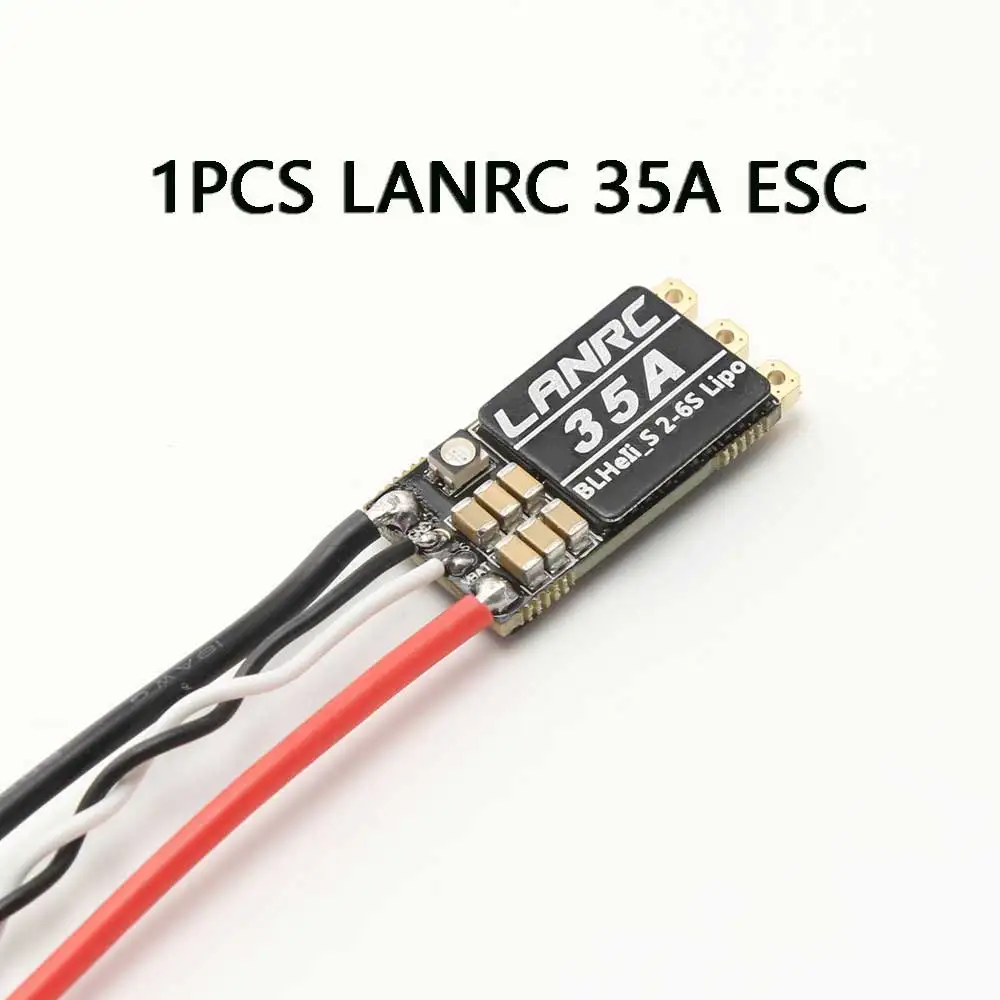 LANRC 35A/45A BLHeli_S ESC Bürstenloser elektronischer Regler 2-6S Lipo mit LED-Lichtunterstützung