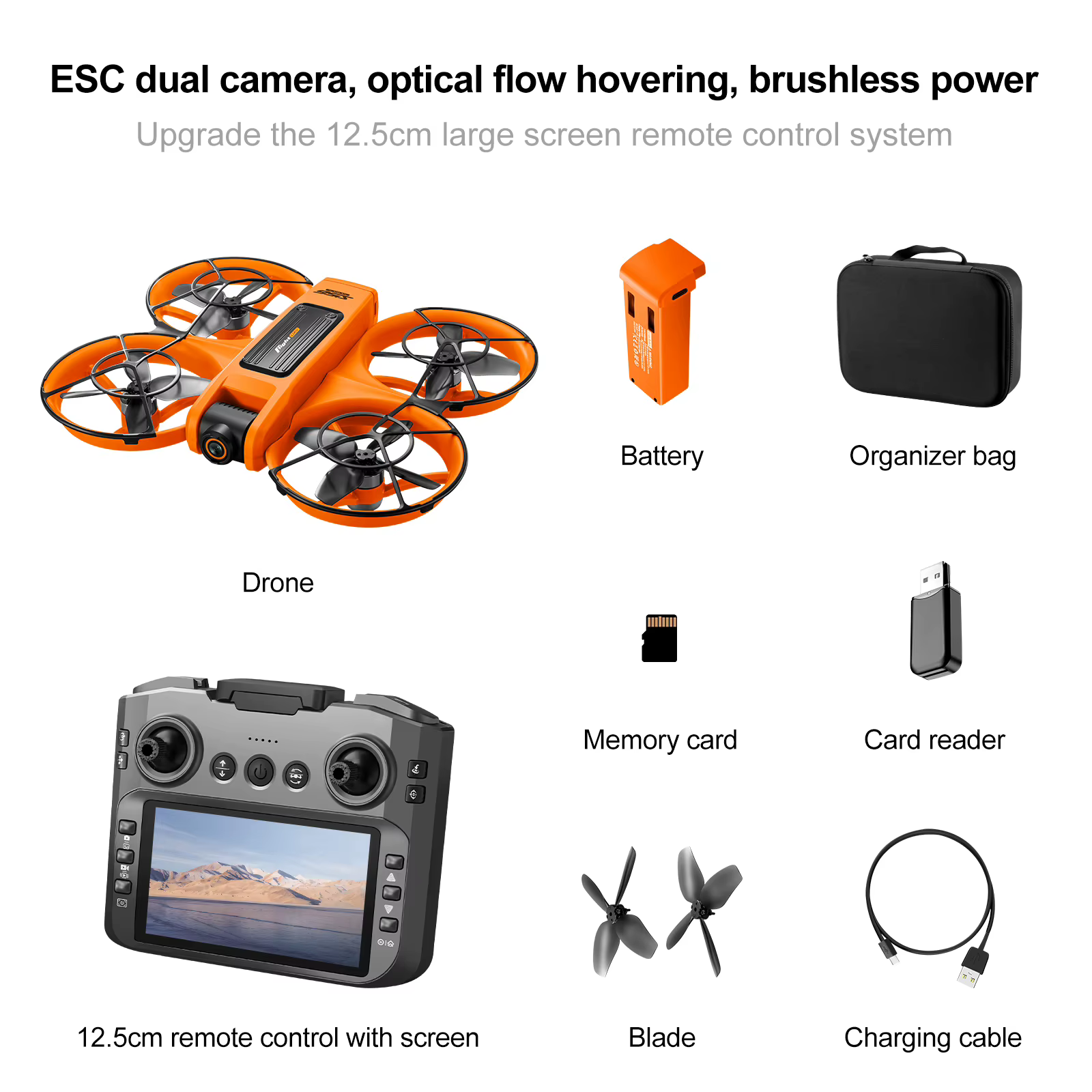 S156 Mini-Drohne mit 4K Professioneller HD-Kamera, Großem Bildschirm, 2,4G WIFI FPV, Bürstenlosem Motor