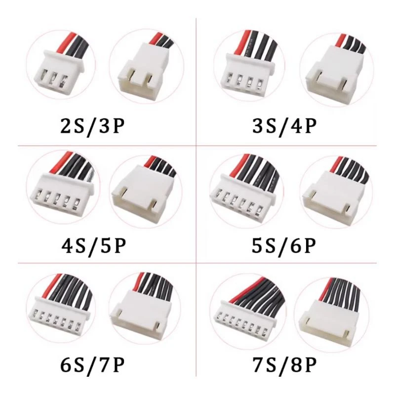 JST-XH 2s 3s 4s 5s 6s 7s 8s Lipo Batterie Balance Ladegerät (5 Stück) – Bild 6