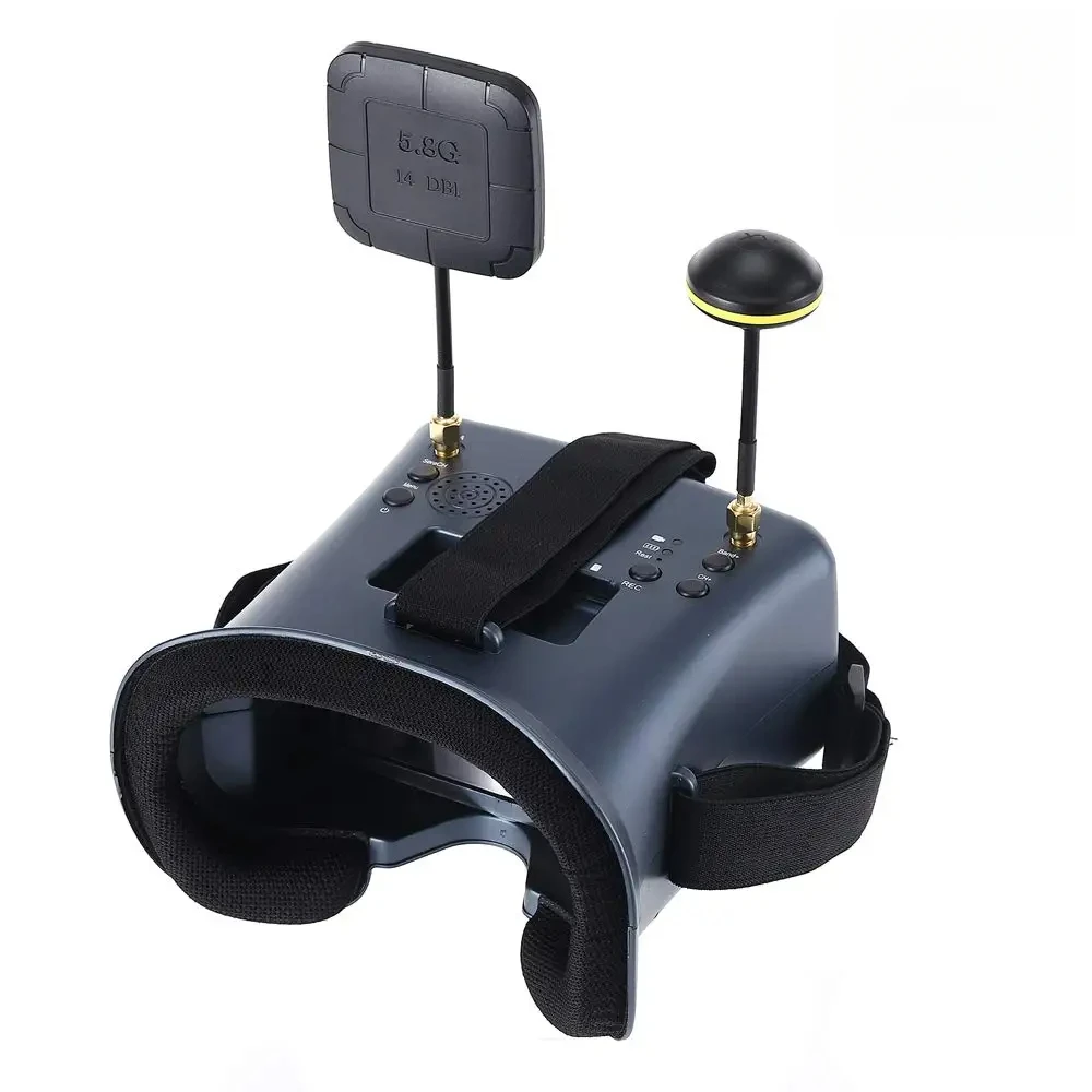 5,8G 40CH 4,3 Zoll 800*480 Video Headset HD DVR Diversity FPV Brille Mit Batterie Für EV800D RC Modell RC FPV