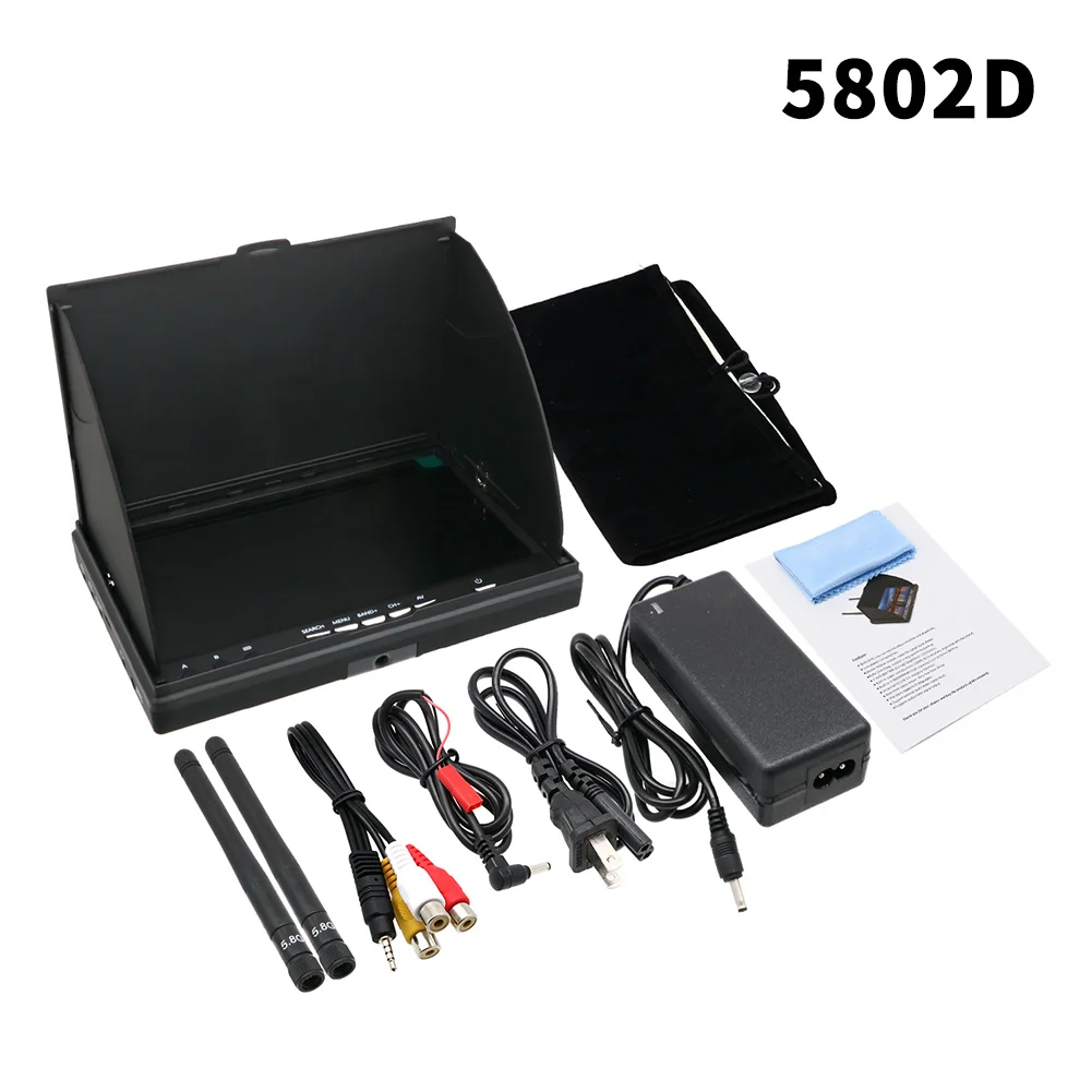 FPV-Monitor LCD5802D 5802D 7" 7 Zoll Monitor LCD-Bildschirm 800*480 – Bild 6