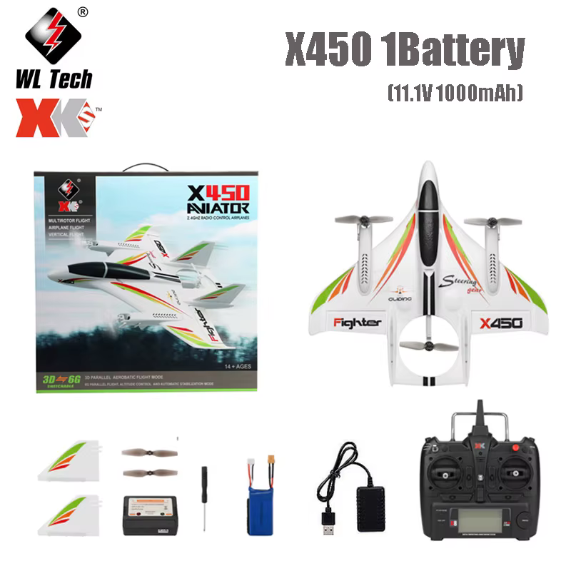 Wltoys xk x450 rc Flugzeug 6ch bürstenloses Flugzeug 2,4g Funks teuerung segel flugzeug Starr flügel fern