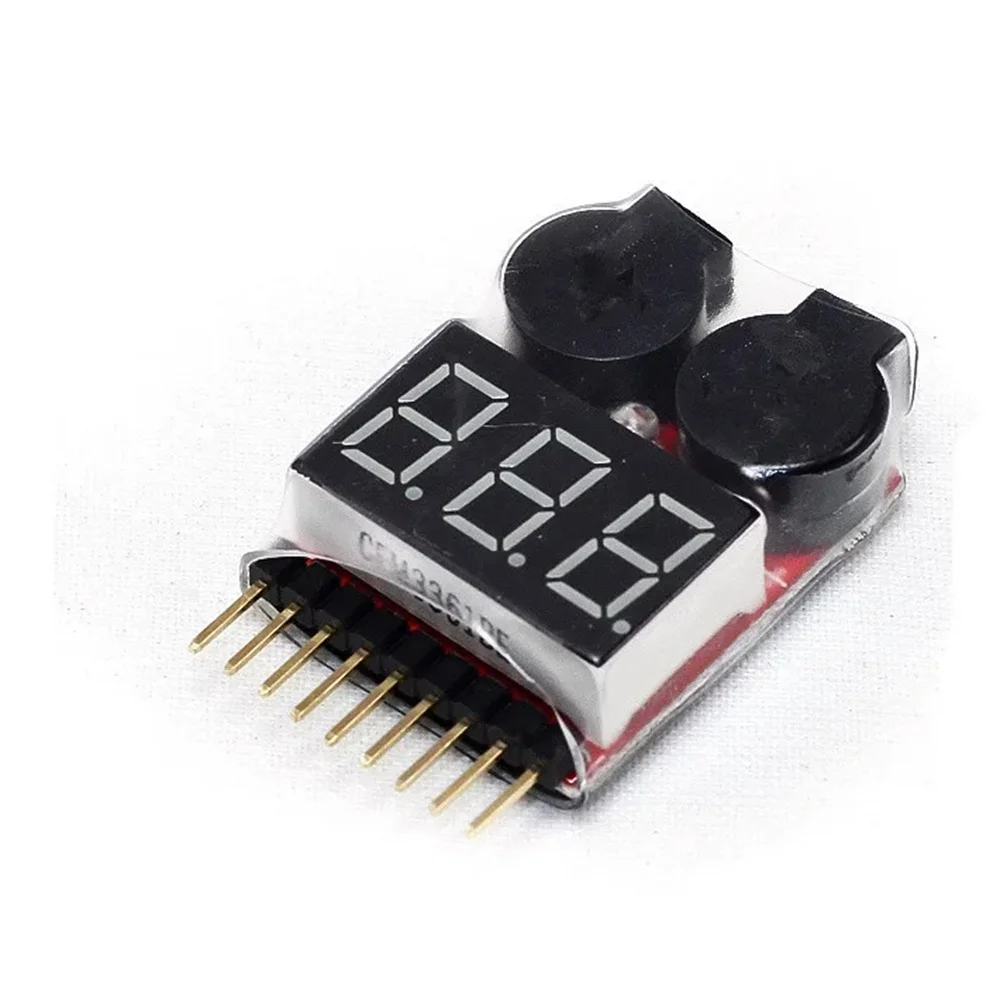 Lipo-Batterietester BX100 RC 1-8S Niederspannungs-Summer Alarm Sound Warning Checker mit LED-Anzeige für Lipo