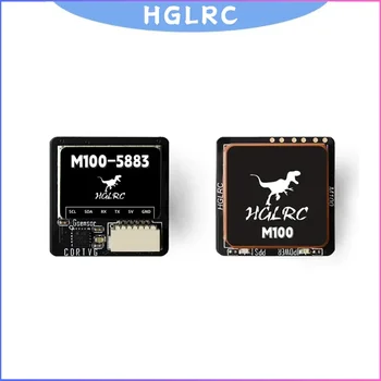 HGLRC M100-5883 M10 GPS-Modul mit Kompass, Keramikantenne, integrierte LED-Anzeigen, 21 x 21 mm