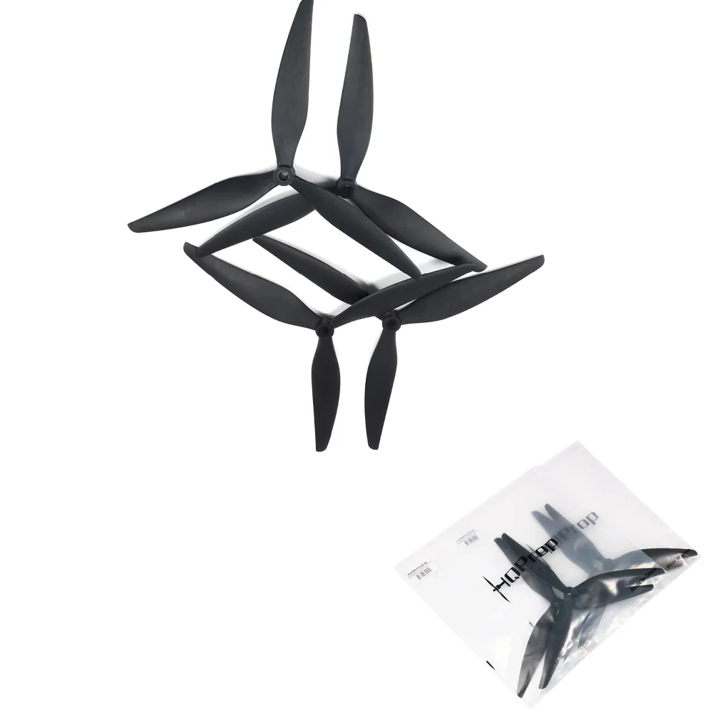 HQProp 10X4.5X3 10X4.8X3 10X5X3 10X5.5X3 1050 1055 10 Zoll 3-Blatt Propeller aus schwarzem, karbonverstärktem