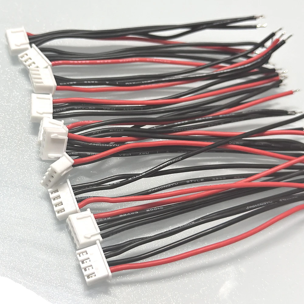 2s 3s 4s 5s 6s LiPo Akku Balance Ladegerät Stecker Linie/Draht /stecker 22AWG 100mm JST-XH Balancer (10 Stück)