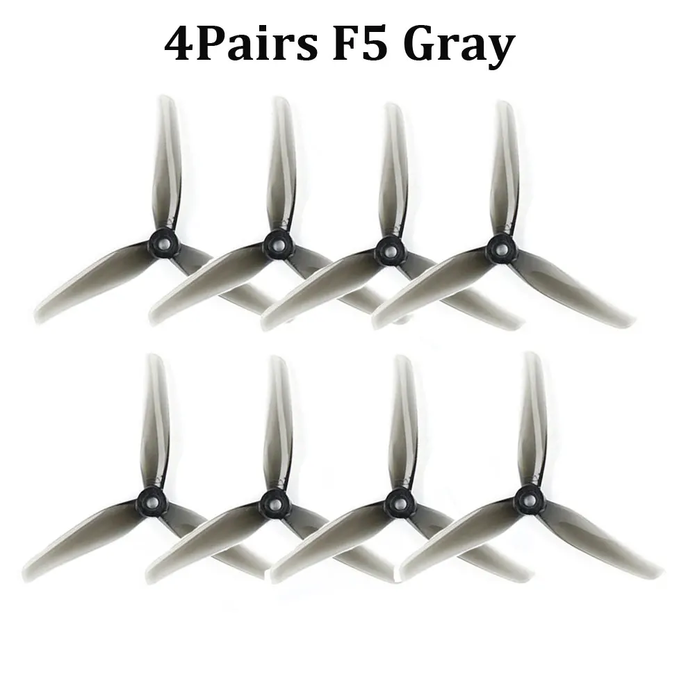 4 Paar IFlight Nazgul F5/5140 5 Zoll 3-Blatt-/Tri-Blatt-Propeller mit 5 mm Befestigungsloch für FPV Racing
