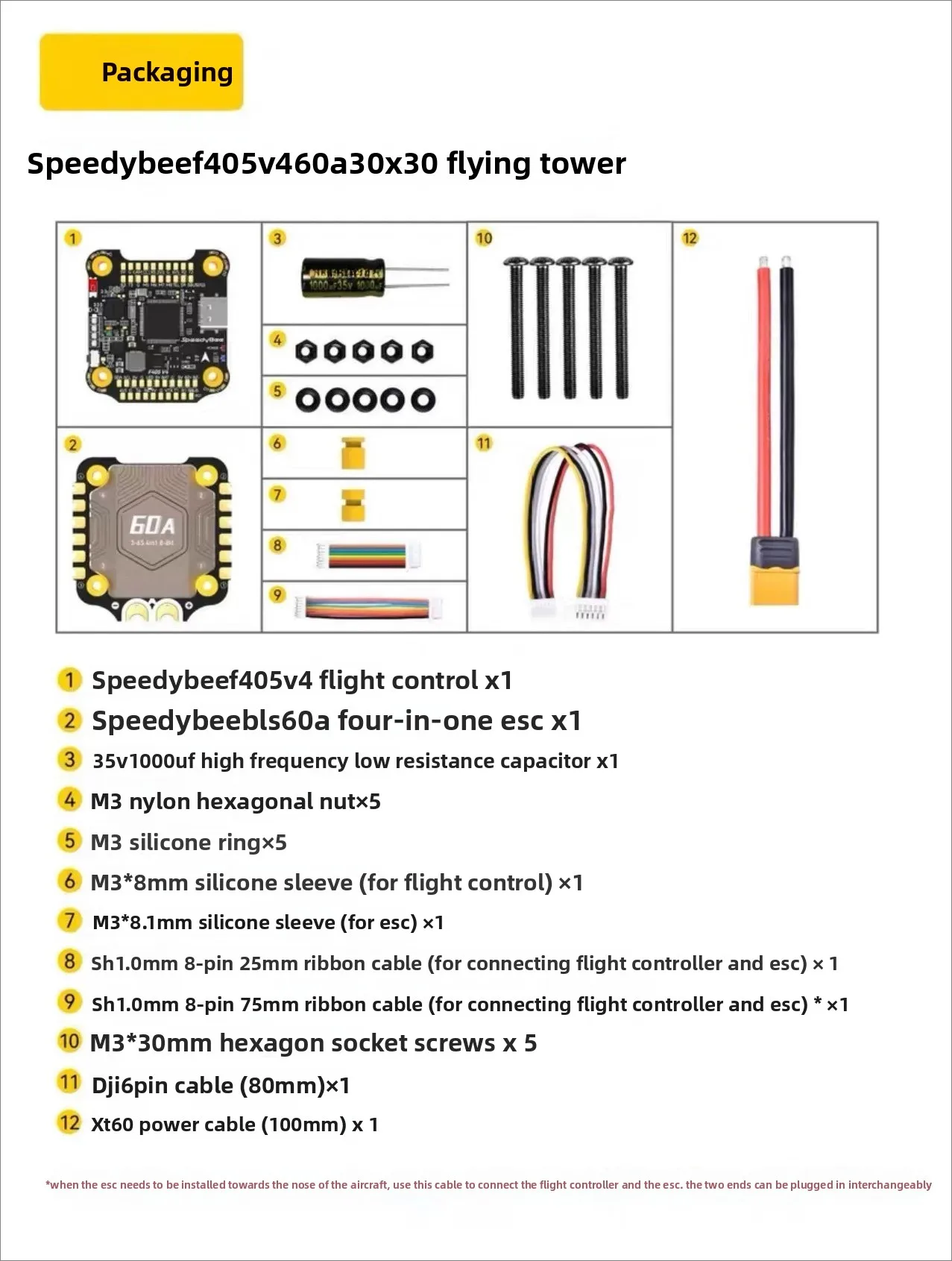 F405 V4 55A BLHeli_S 30x30 FC & ESC Stack - 4-in-1 55A ESC mit F4 – Bild 3