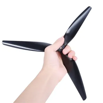 HQPROP HQ Macroquad Prop 10X5X3 9X5X3 1050/9050 10 Zoll 9 Zoll 3-Blatt Schwarz Carbonverstärkter