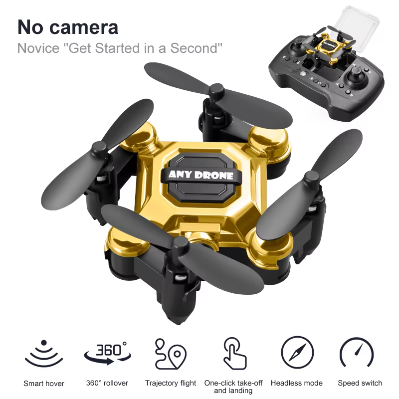 Faltbare Mini-Drohne mit Kamera, RC-Quadcopter, Höhenhaltung, Kleine Robuste UAV für Anfänger, Tragbares