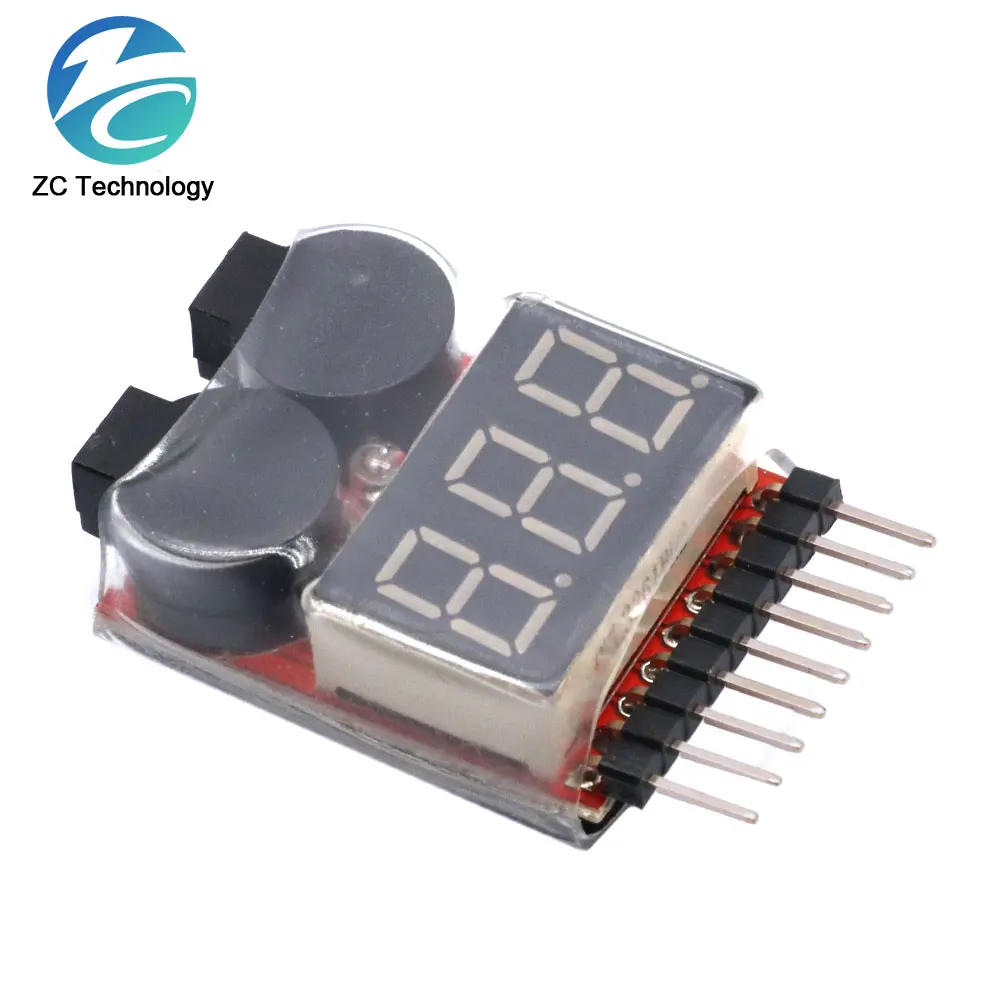 Lipo-Batterietester BX100 RC 1-8S Niederspannungs-Summer Alarm Sound – Bild 3