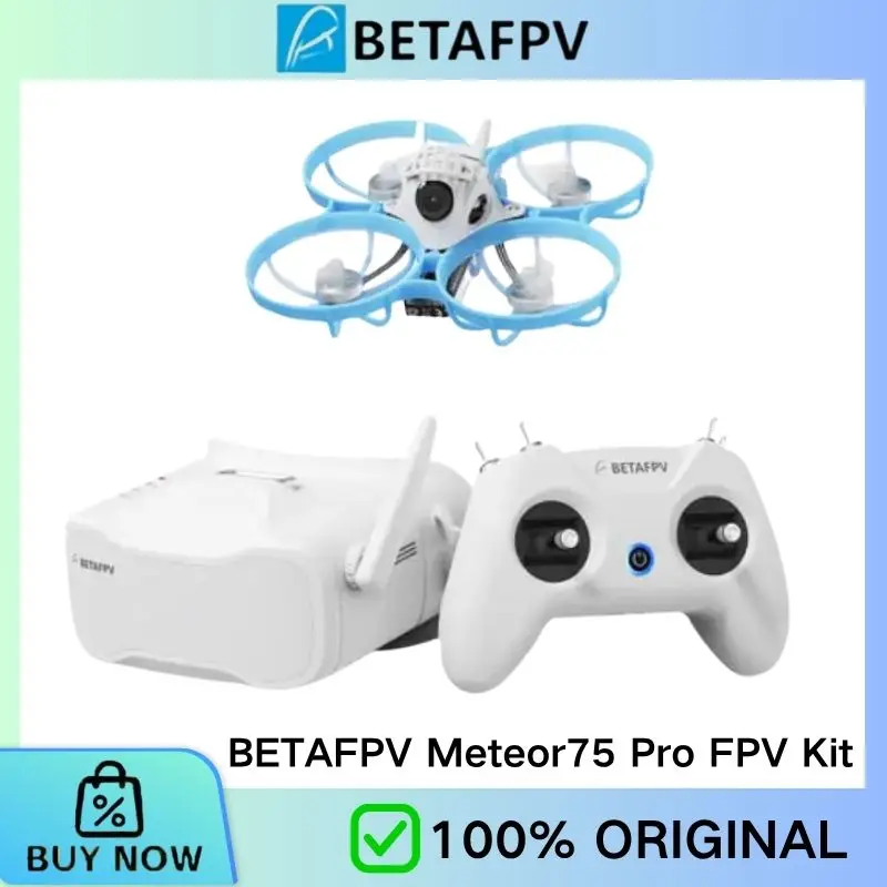 BETAFPV Meteor75 Pro FPV Kit RTF 1S Brushless Whoop Drohne VR03 FPV Brille LiteRadio 2 SE ELRS Sender RC
