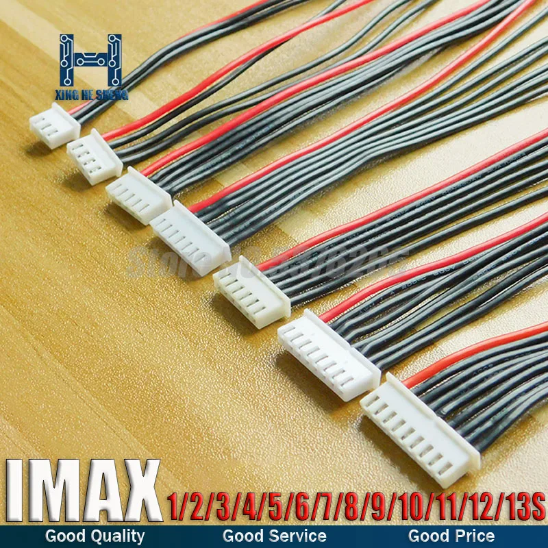 2S 3S 4S 5S-13S Lipo Batterie Balance Ladegerät Kabel für IMAX B6 Stecker Draht 10/20/30cm 22AWG Silikon Draht