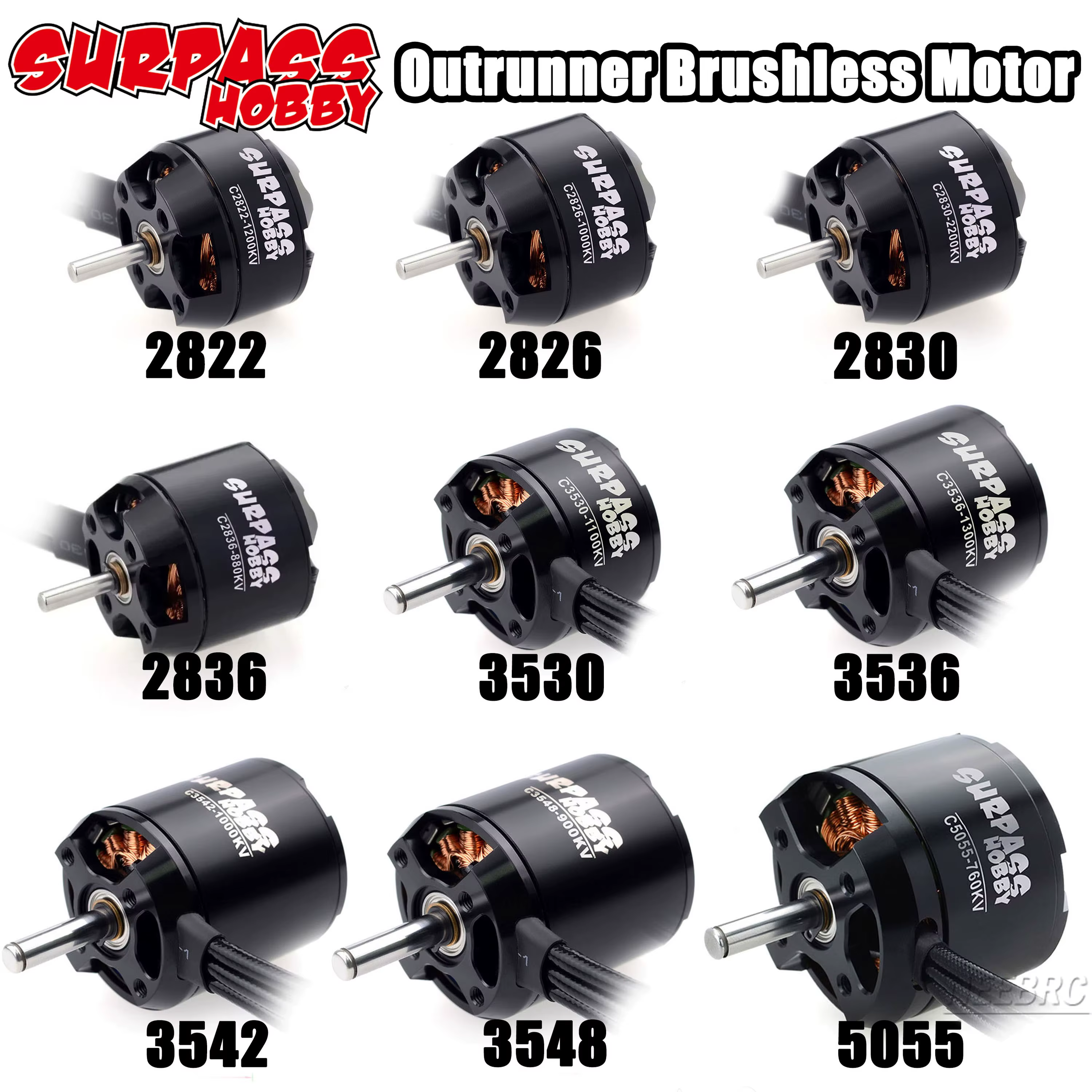 Übertreffen Hobby 2822 2826 2830 2836 3530 3536 3542 3548 5065 Drohne bürstenlosen Motor für RC fpv 3d Starr