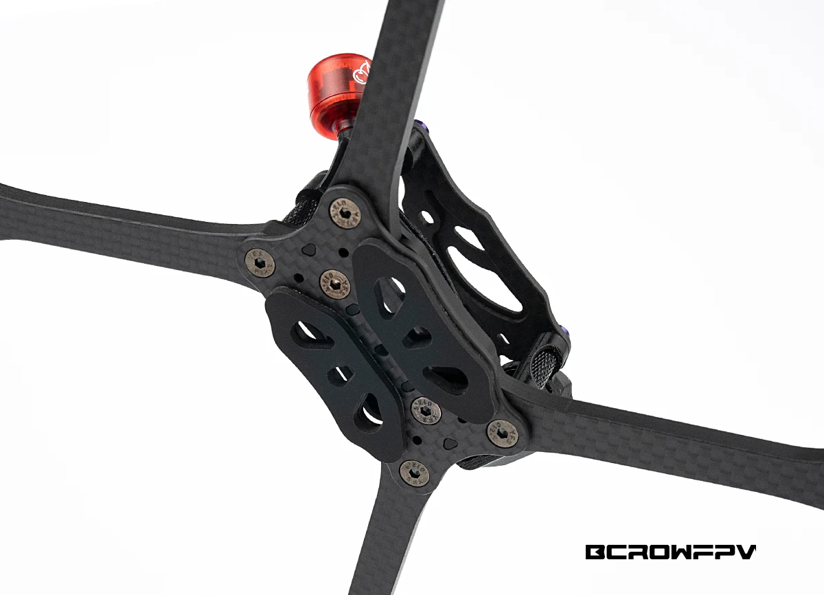 BCROWFPV PRO-V7 Racing Drone Rahmen Kit Modell, Carbon Fiber FPV – Bild 6