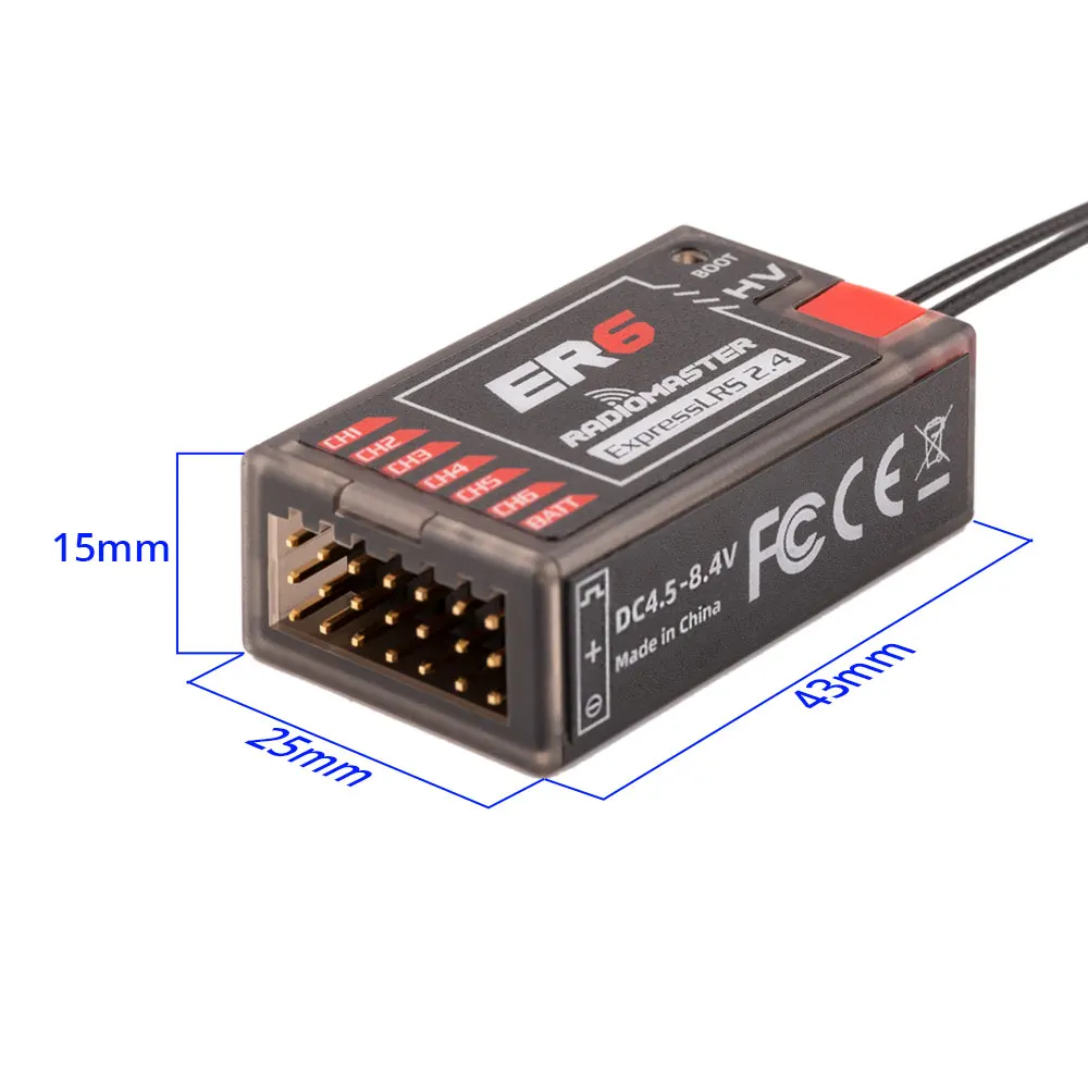 Radiomaster PWM Mini-Empfänger ER4 ER6 ER6G ER6GV ER8 ER8G ER8GV 4-8CH – Bild 4