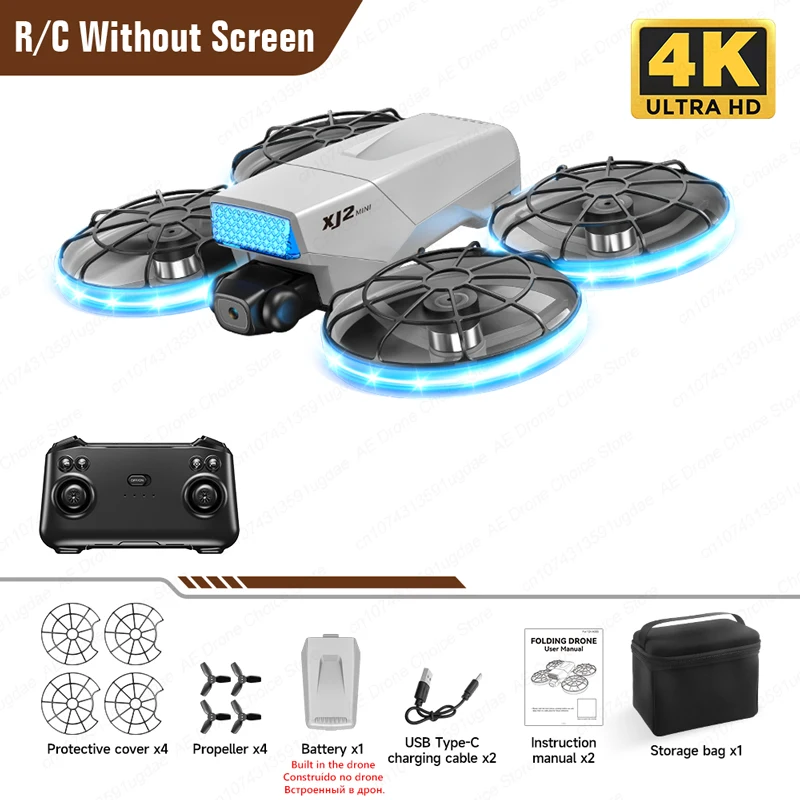 XJ2 Mini Drohne 8K Professionelle HD Luftaufnahmen Fernbedienung Flugzeug Faltbarer Quadcopter mit Kamera FPV