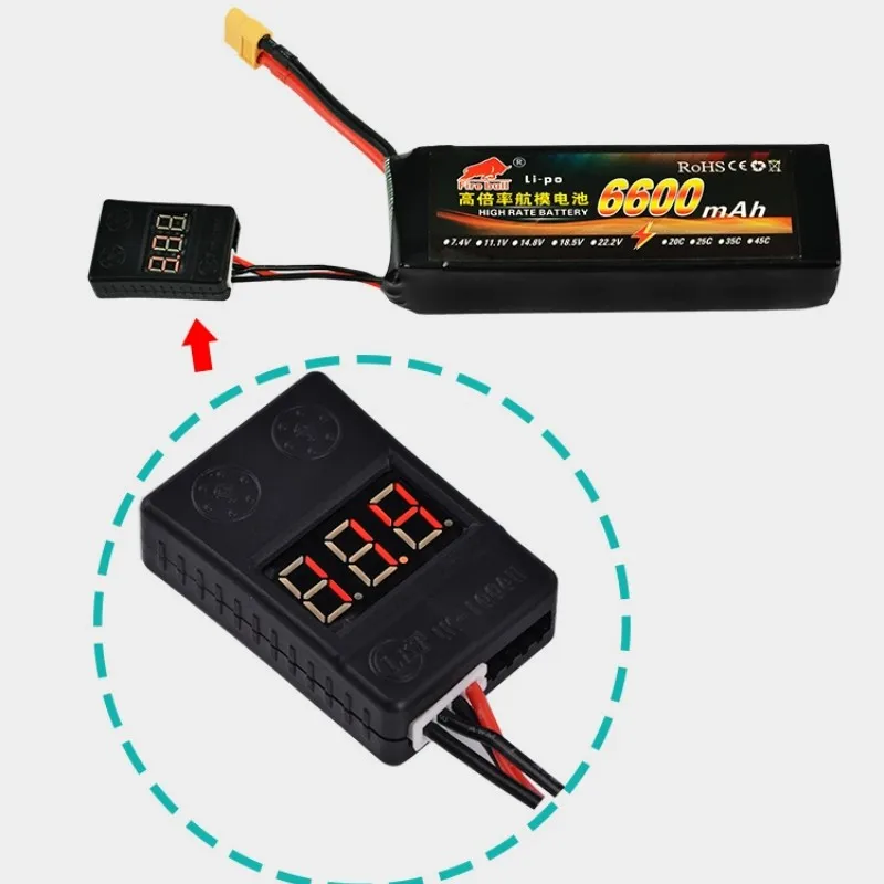 Batteries pannungs prüfer 1-8s Batterie tester Monitor Niederspannung – Bild 6