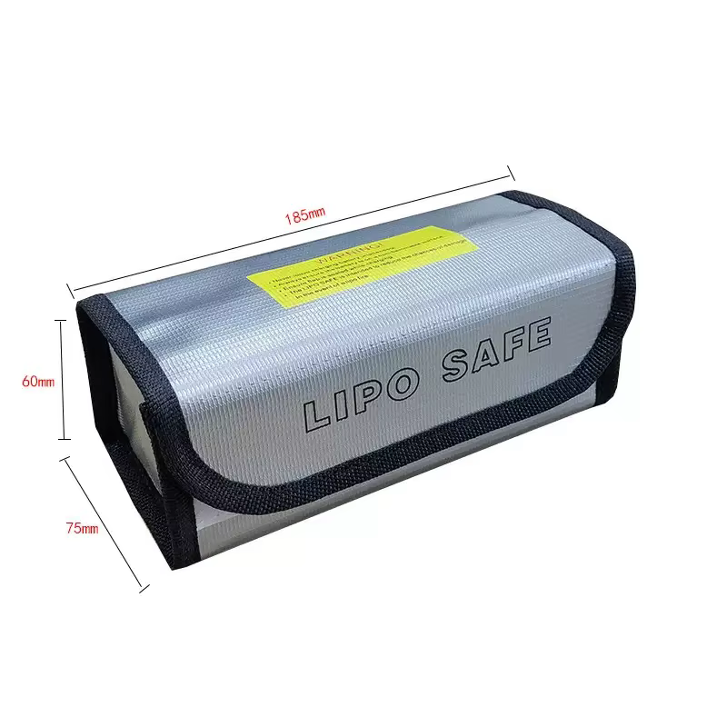 Feuerfeste Explosionsgeschützte Lipo-Sicherheitstasche für RC FPV Racing Drohnen-Akku 185x75x60mm