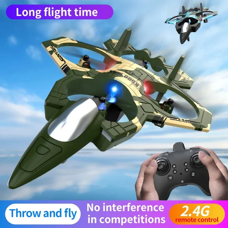 K500 MAX RC Plane Fighter 2,4 G Fernbedienung Stunt Glider 360 ° – Bild 4