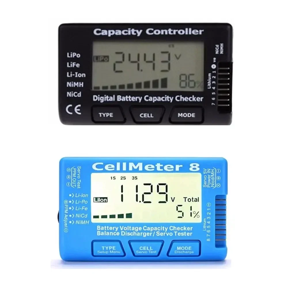 Rc Cellmeter-7 Digitaler Batteriekapazitätsprüfer Lipo Life Li-Ion Nicd Nimh Batteriespannungstester