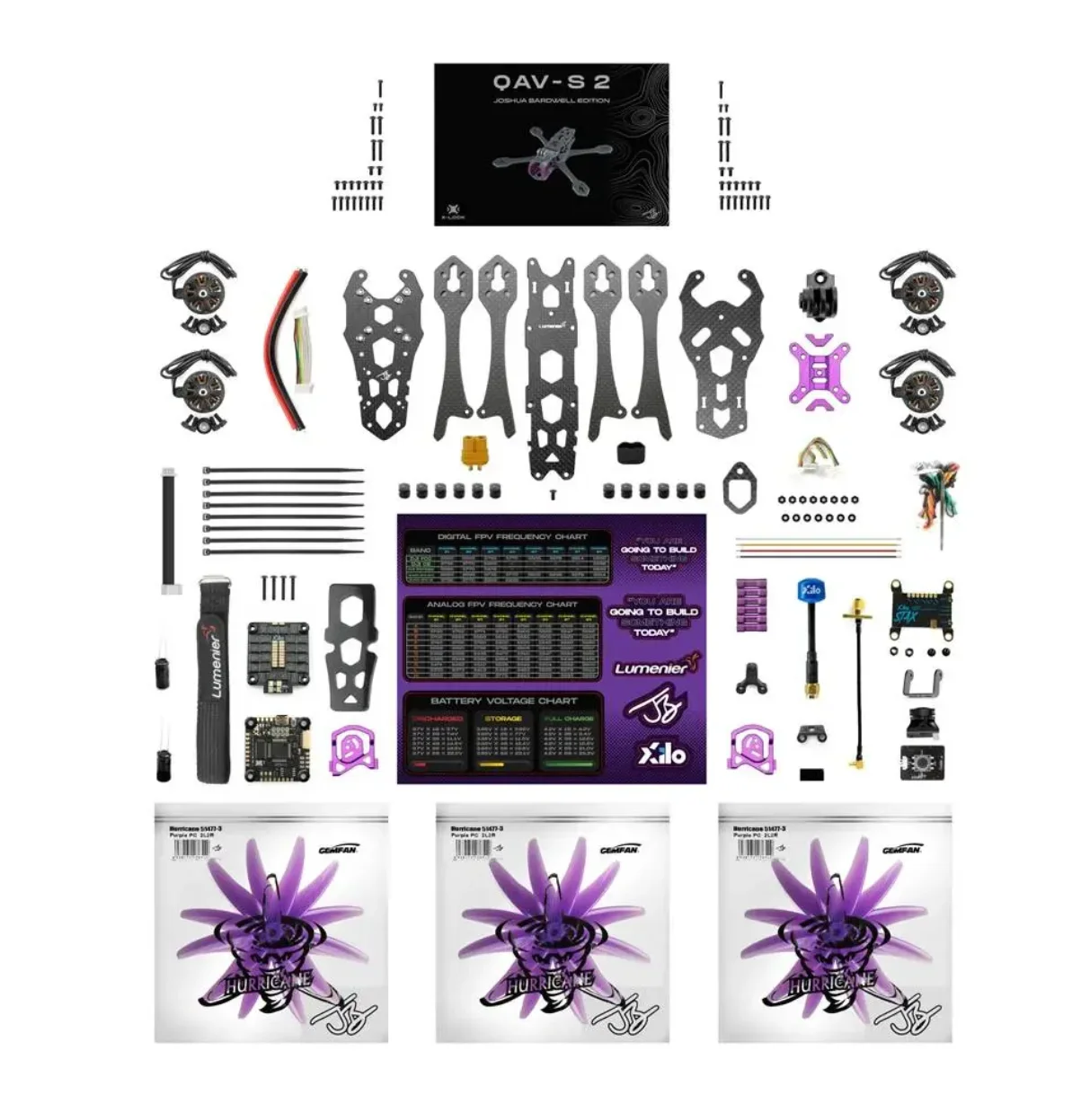 Anfänger DIY FPV Drohnen-Kit - QAV-S 2 Joshua Bardwell SE 5 Zoll - HD – Bild 5