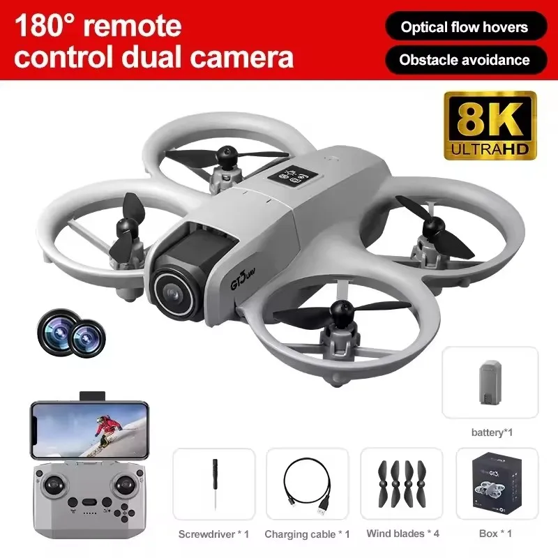 GT3 MAX Drohne 6K 8K HD 4,3" Fernbedienung Headless-Modus Helikopter 360 ° Flip Quadcopter Spielzeug