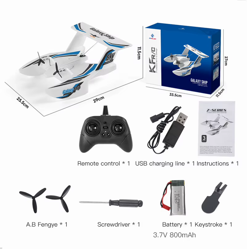 Kf603 rc segel flugzeug epp schaum 2,4g 3ch funks teuerung meer und luft rc flugzeug wasser land fliegendes