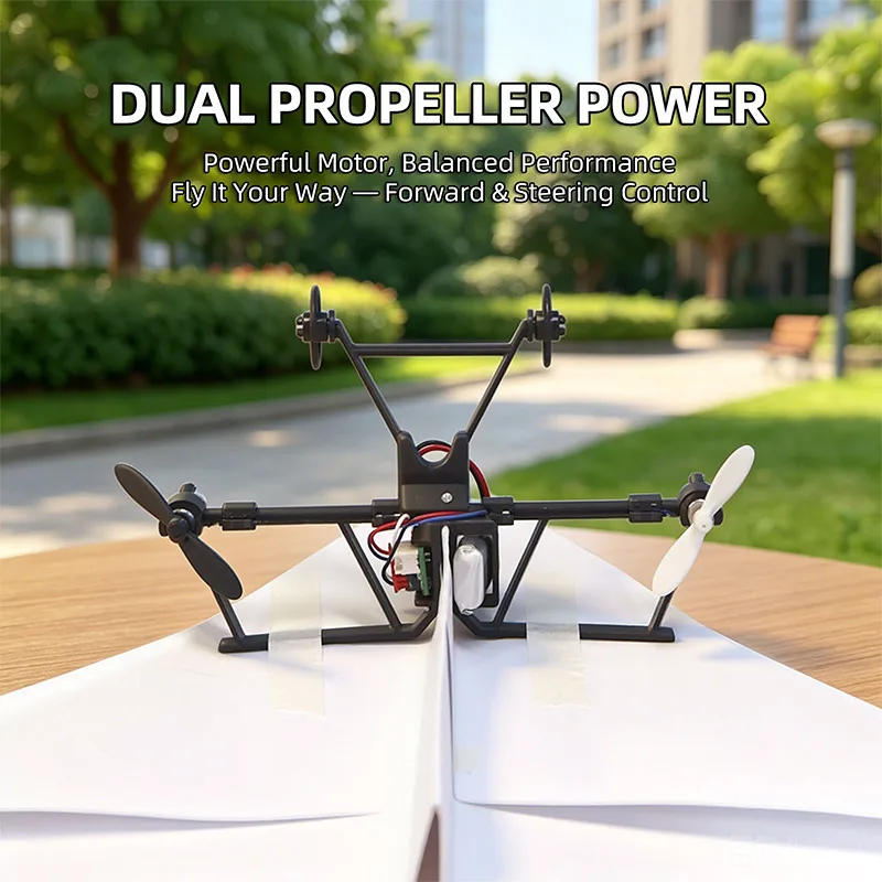RC-betriebenes ferngesteuertes Papierflugzeug: Elektrisches DIY-Kit – Bild 3