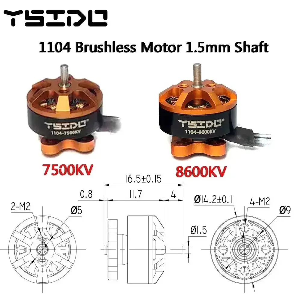 Leichter bürstenloser Motor 1103 1104 1204 1303 1404 1505 1507 1604 – Bild 5