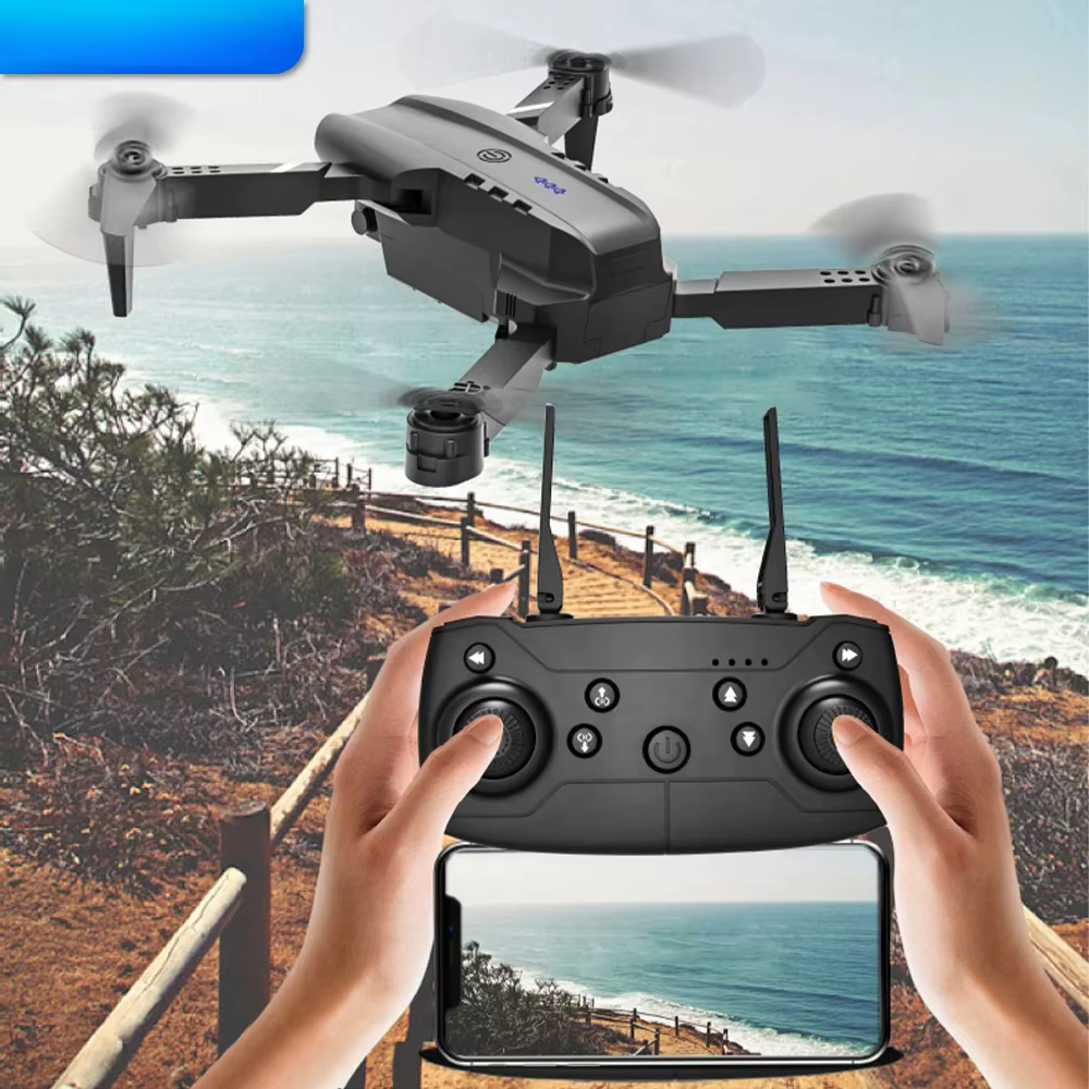 E99 Faltbare Drohne Quadcopter mit Fernbedienung 4K HD Fotografie UAV Vierachsen-Fluggerät
