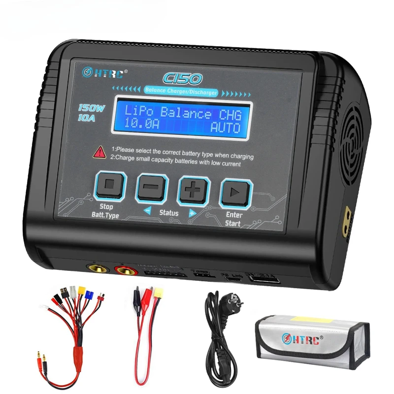 C150 Lipo Ladegerät 150 W 10A AC/DC RC Batterie Smart für LiPo LiHV LiFe Lilon NiCd NiMh Pb batterie entlader