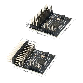 CRSF ELRS 2,4G 12CH PWM Empfänger ExpressLRS RX 2400RX PWM/CRSF Für RC FPV Drone Starrflügel Auto boot