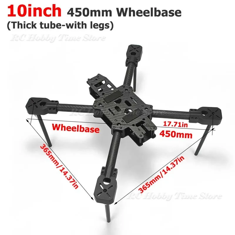 NEEBRC FPV Freestyle Drohnen-Rahmenkit 10/13/15/18 Zoll Kohlefaser-Rahmen mit Beinen für RC FPV Racing Drohne