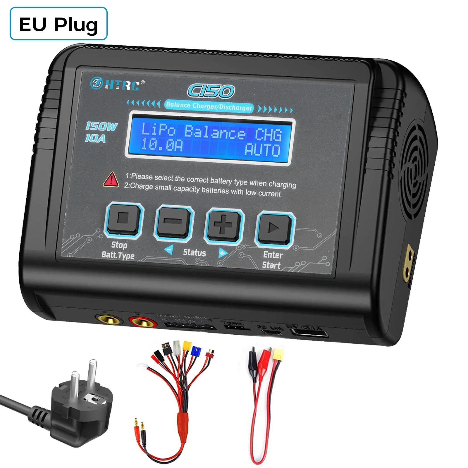C150 Lipo Ladegerät 150 W 10A AC/DC RC Batterie Smart für LiPo LiHV LiFe Lilon NiCd NiMh Pb batterie entlader