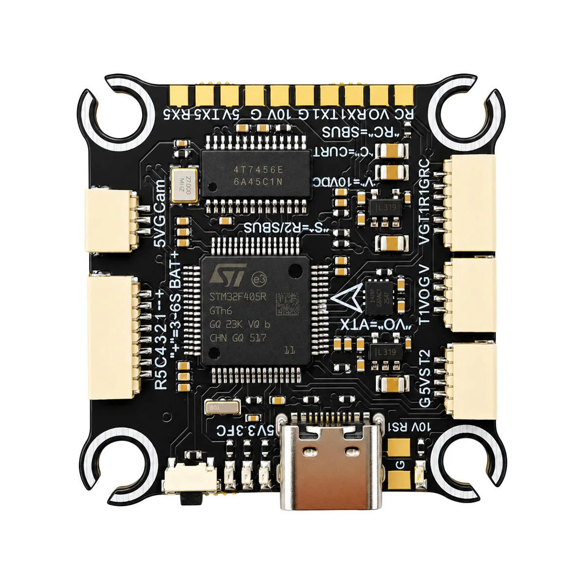 F405 Flugcontroller 6S 60A 4in1 BLHeli_32 ESC Stack Optional FC ESC Combo für FPV Racing Drohne