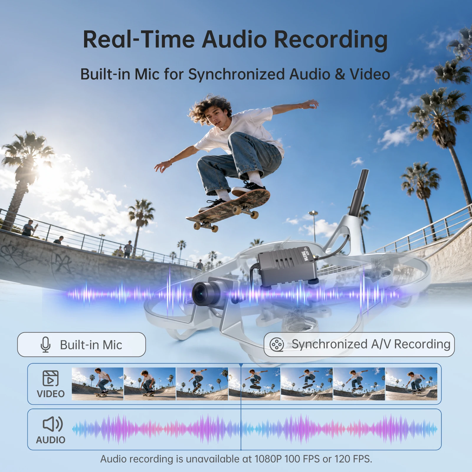 CADDXFPV Ascent Lite+ VTX 500mW 1080P/100FPS HD Digital Video FPV – Bild 5