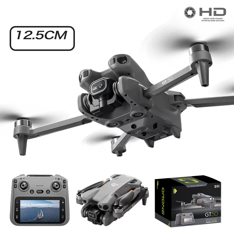 GT50 RC-Drohne 8K HD Luftbildfotografie Quadcopter UAV GPS WiFi Dual-Kamera Dreiseitige Hindernisvermeidung