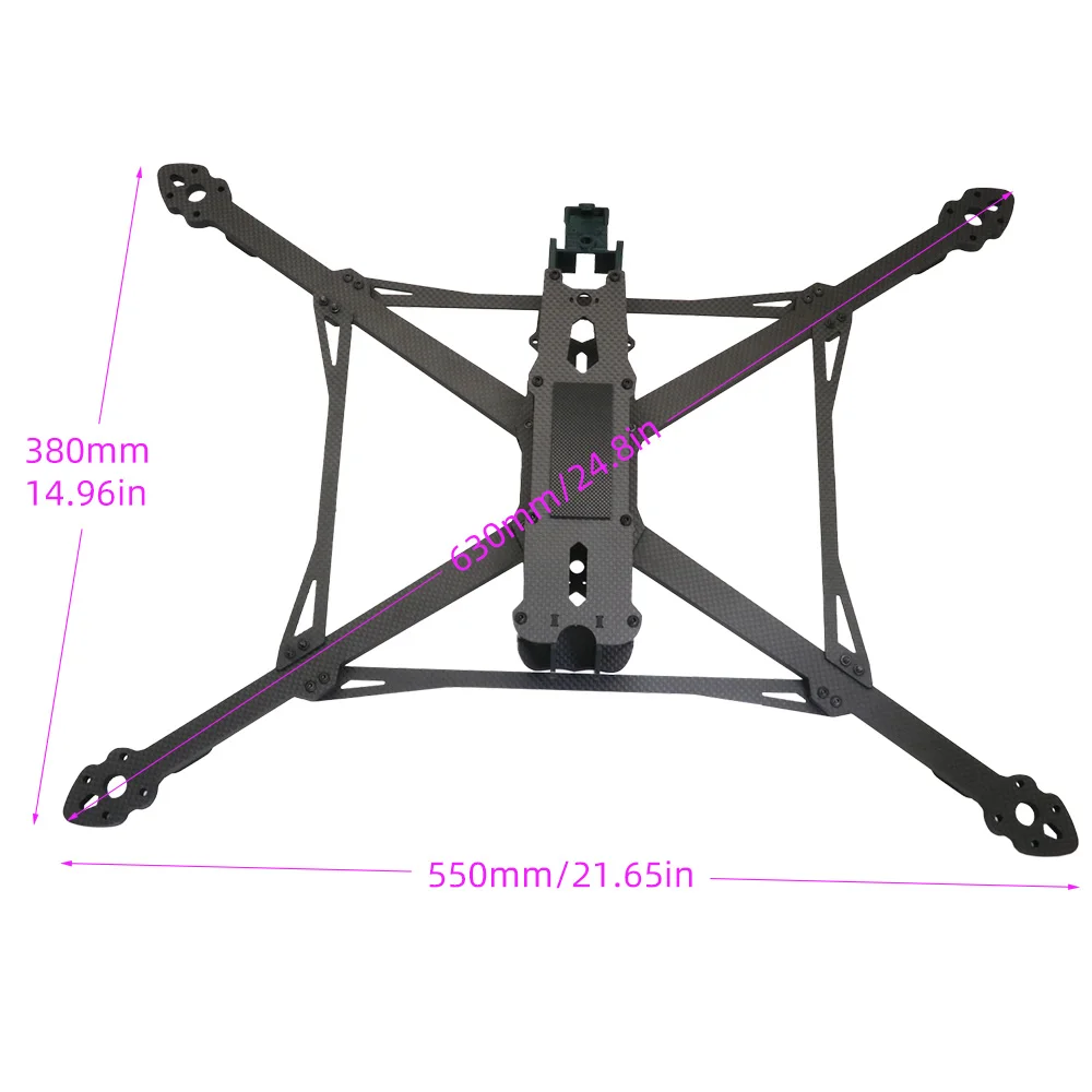 13 Zoll Rahmen MARK4 V3 Pro 13 Zoll 570 mm Kohlefaser-Kitrahmen für FPV Freestyle RC Racing Drone Quadcopter