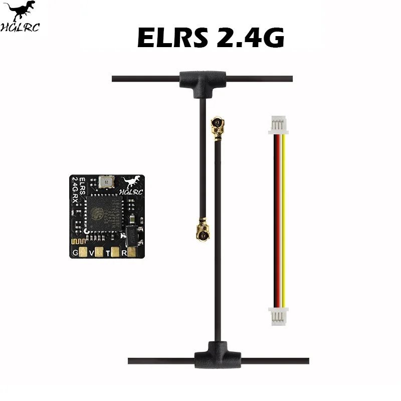 HGLRC ELRS 2,4G Empfänger 500MHZ Aktualisierungsrate ELRS 3,0 für RC Flugzeug FPV Long Range Drohnen DIY Teile