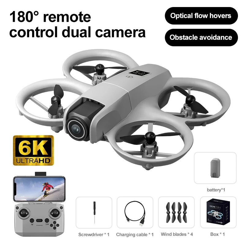 2026 T3 Faltbare MINI-Drohne mit HD-Weitwinkelkamera, optischer Flusspositionierung, RC-Quadcopter
