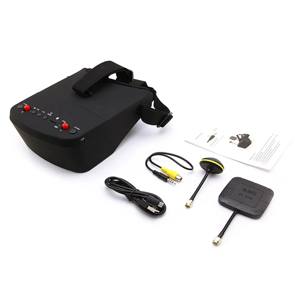 EV800D 5,8G 40CH FPV Brille 5 Zoll 854*480 EV800D Video Headset DVR – Bild 6