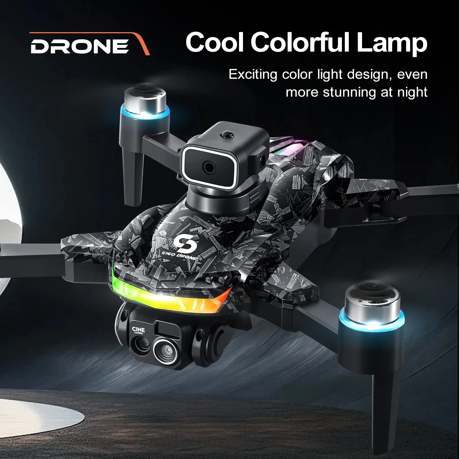 Professionelle 4K Drohne S160 HD Dual Kamera FPV WIFI Flugzeug – Bild 5